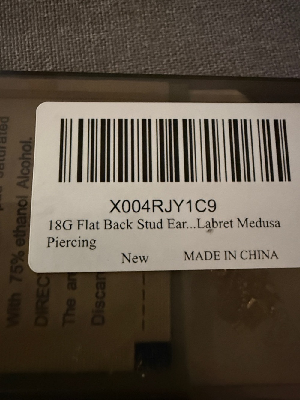 Piercing Placement Ruler Kit with Gold Studs - Picture 5 of 5